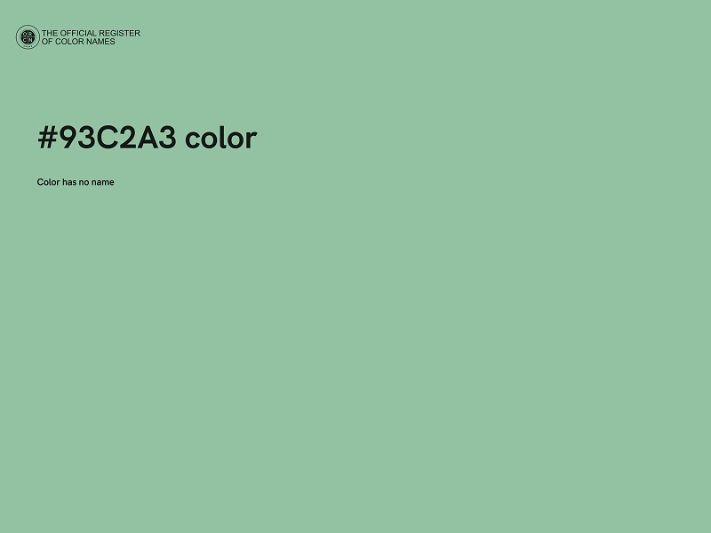 #93C2A3 color image