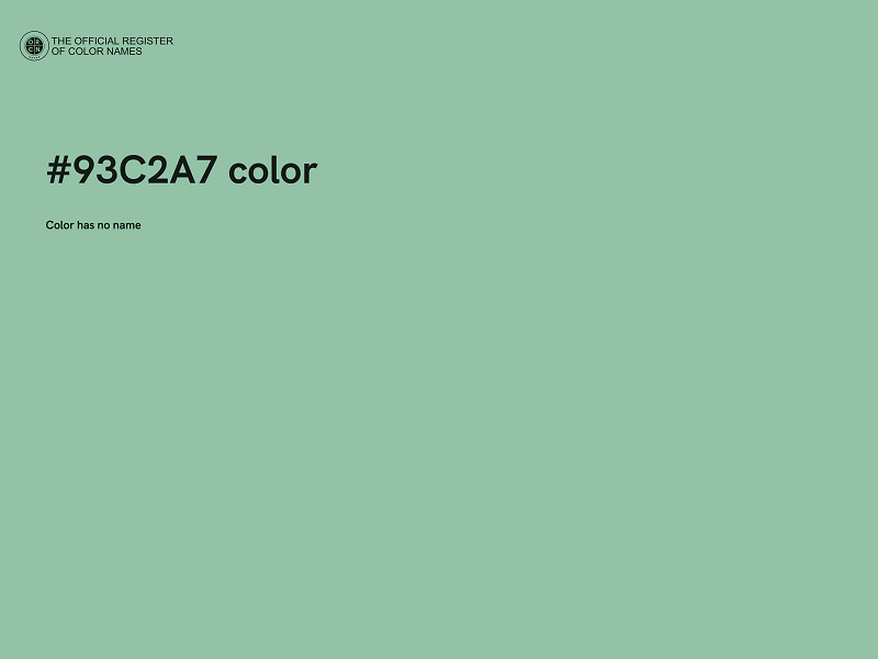 #93C2A7 color image