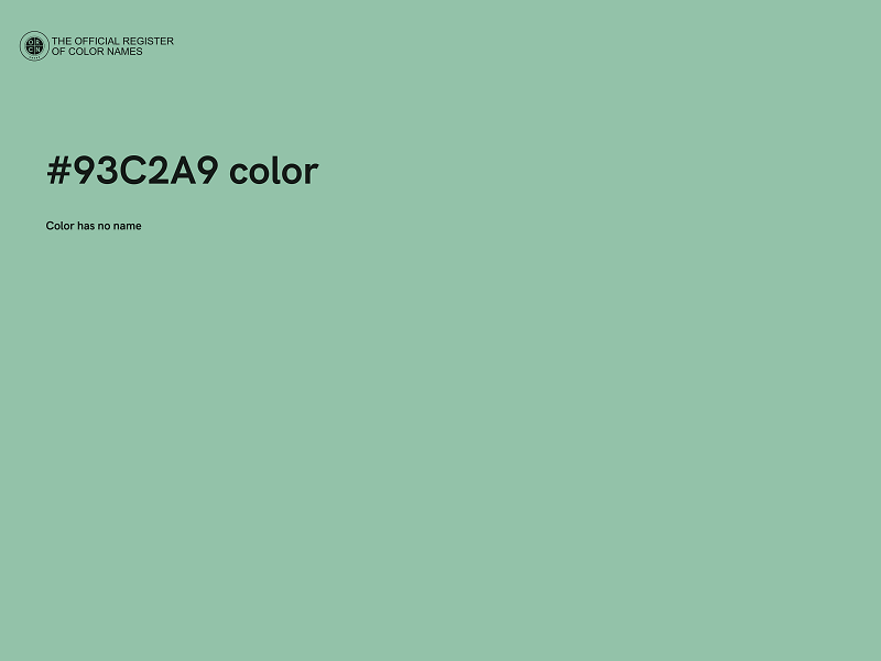 #93C2A9 color image