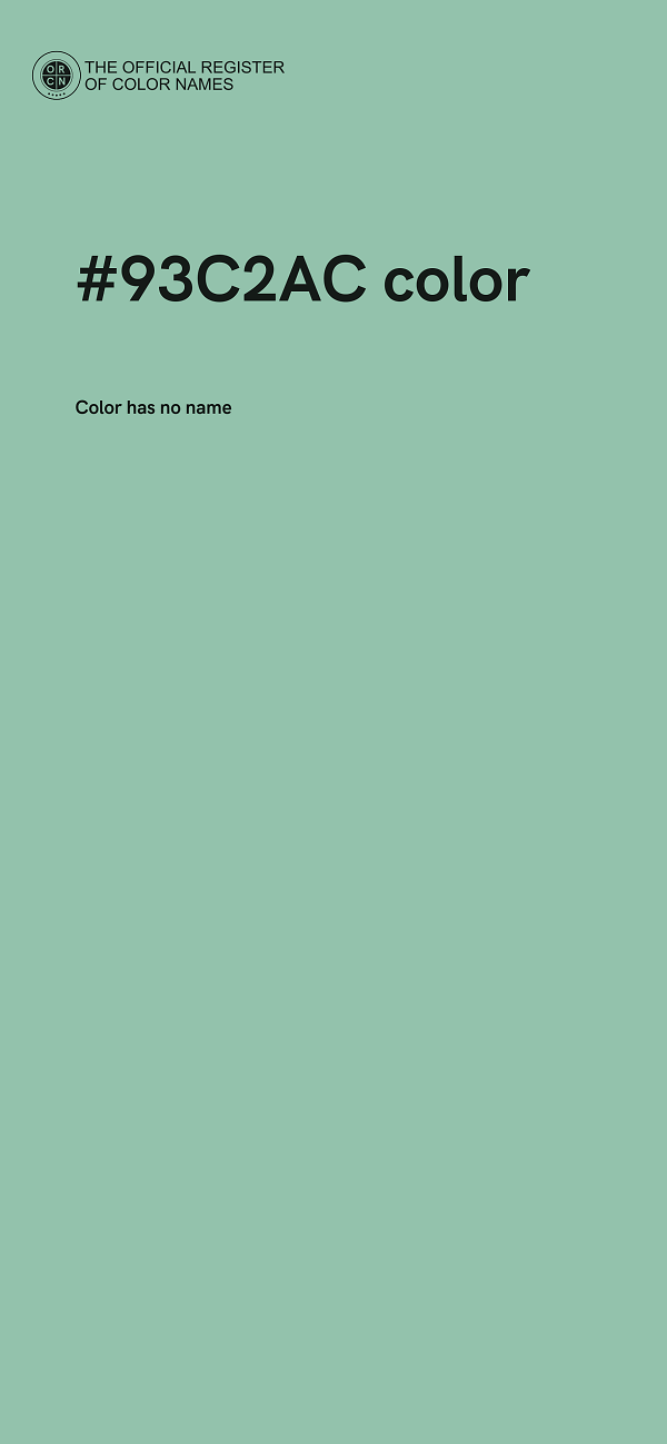 #93C2AC color image
