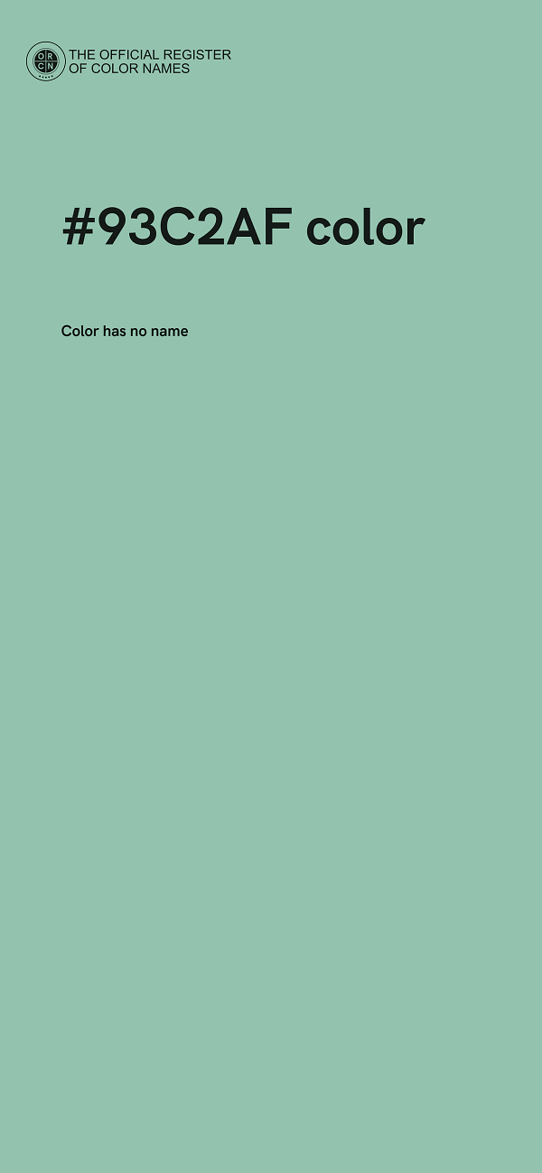 #93C2AF color image