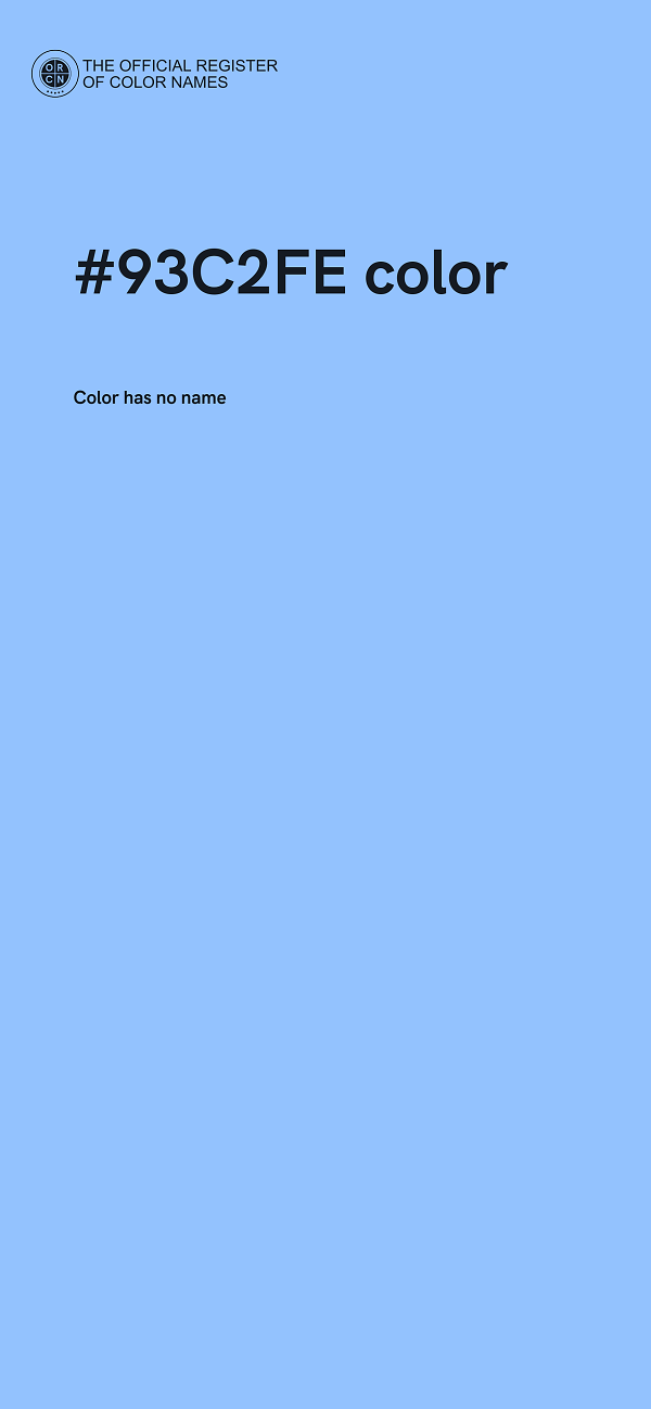 #93C2FE color image