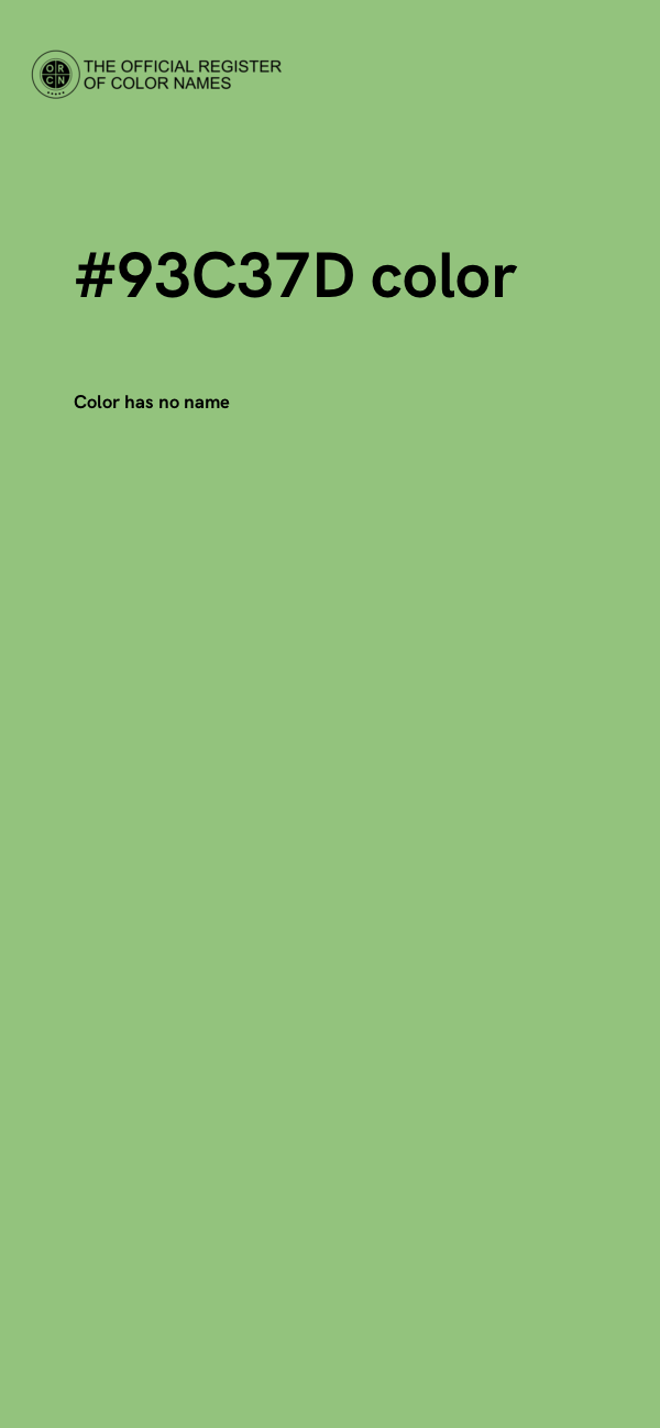 #93C37D color image