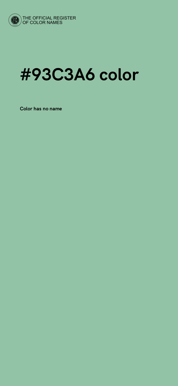 #93C3A6 color image
