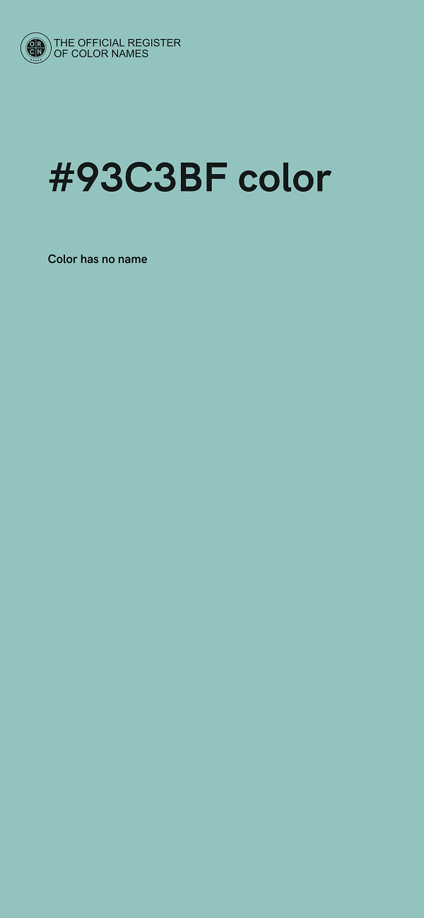#93C3BF color image