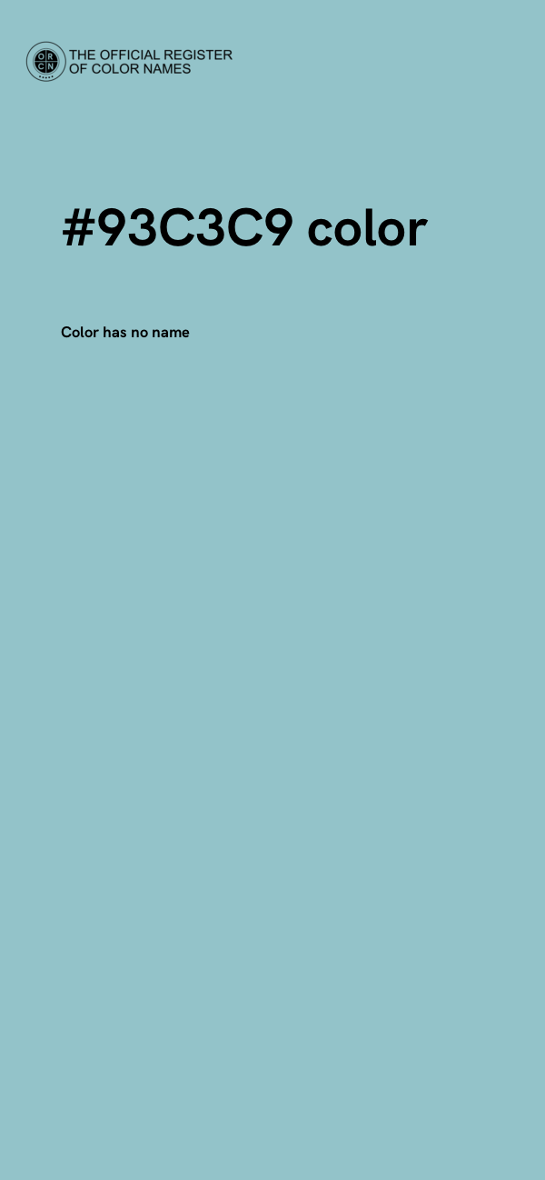 #93C3C9 color image