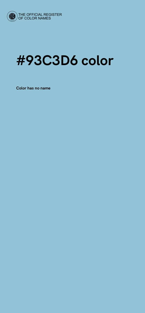 #93C3D6 color image