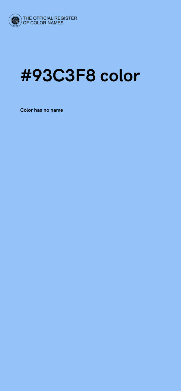 #93C3F8 color image