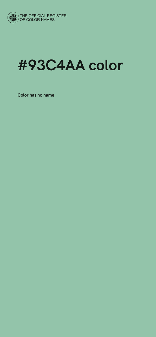 #93C4AA color image