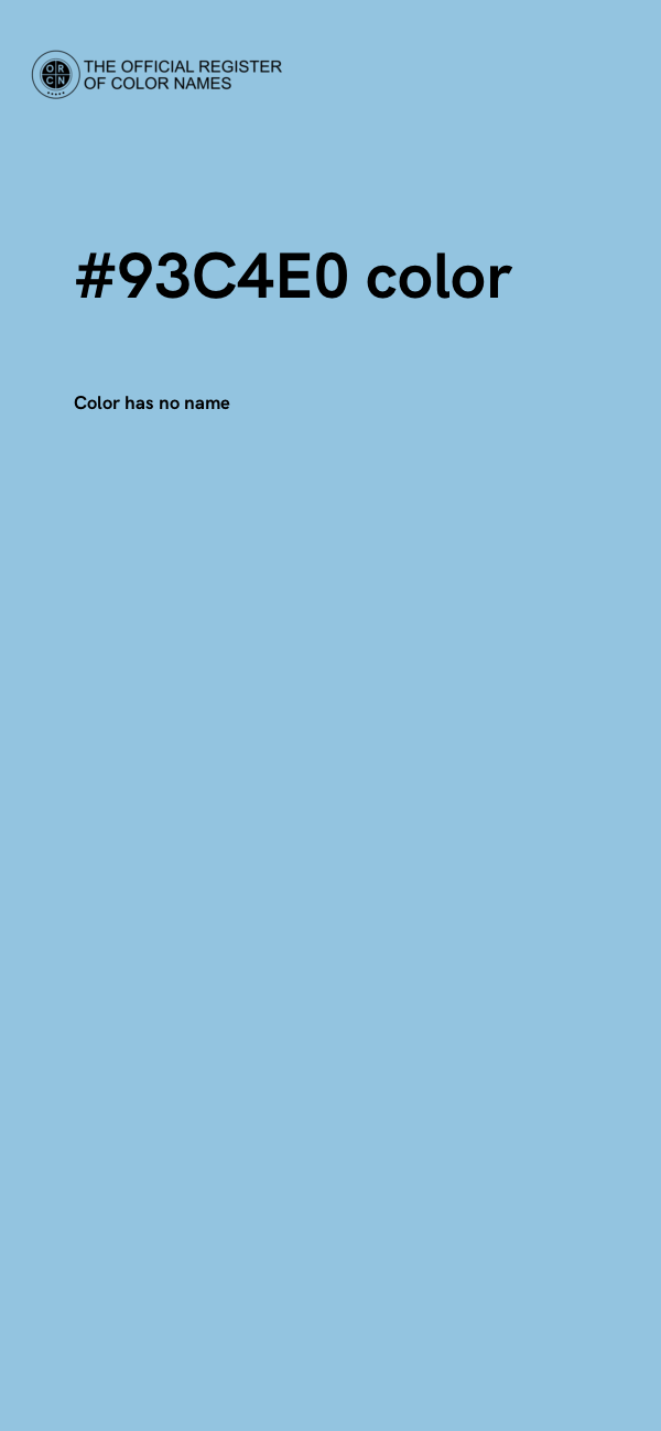 #93C4E0 color image
