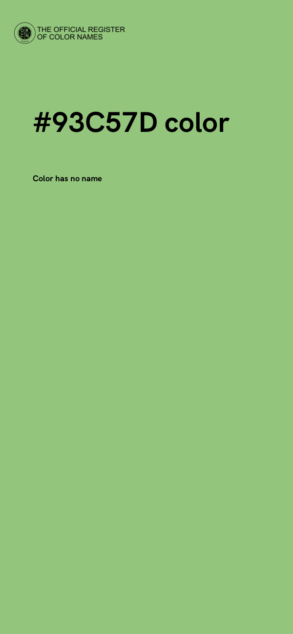 #93C57D color image