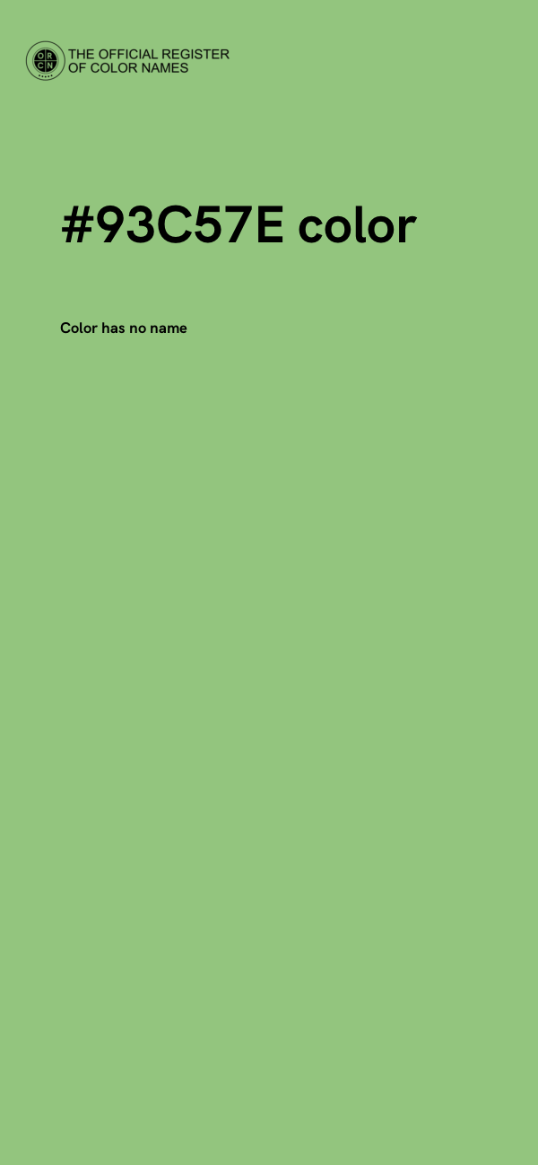 #93C57E color image