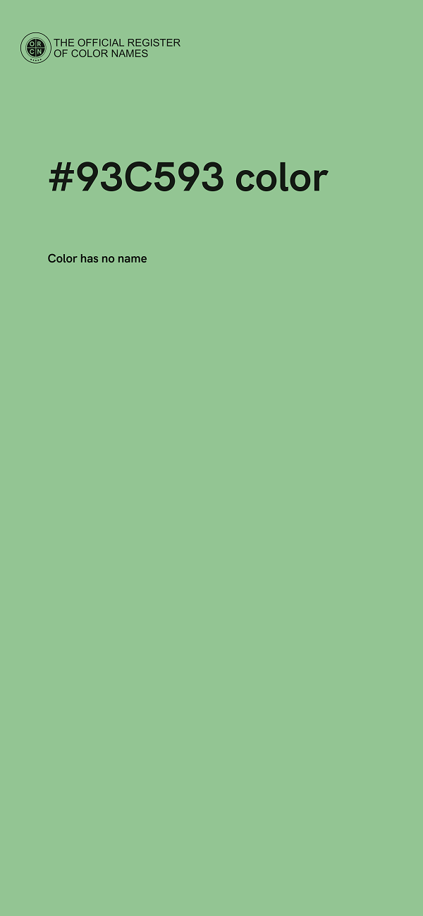 #93C593 color image