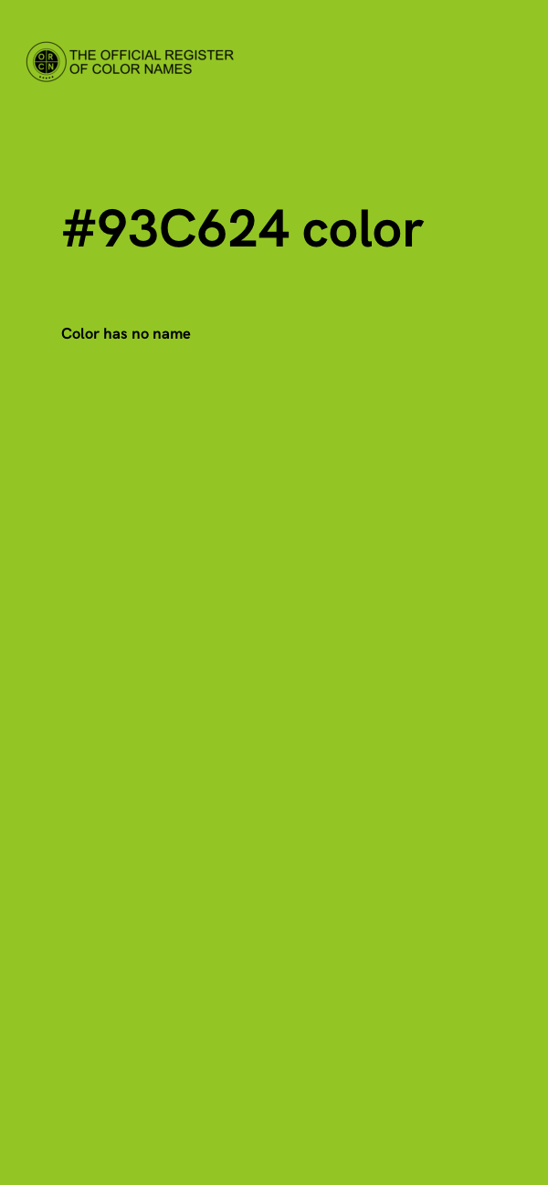#93C624 color image
