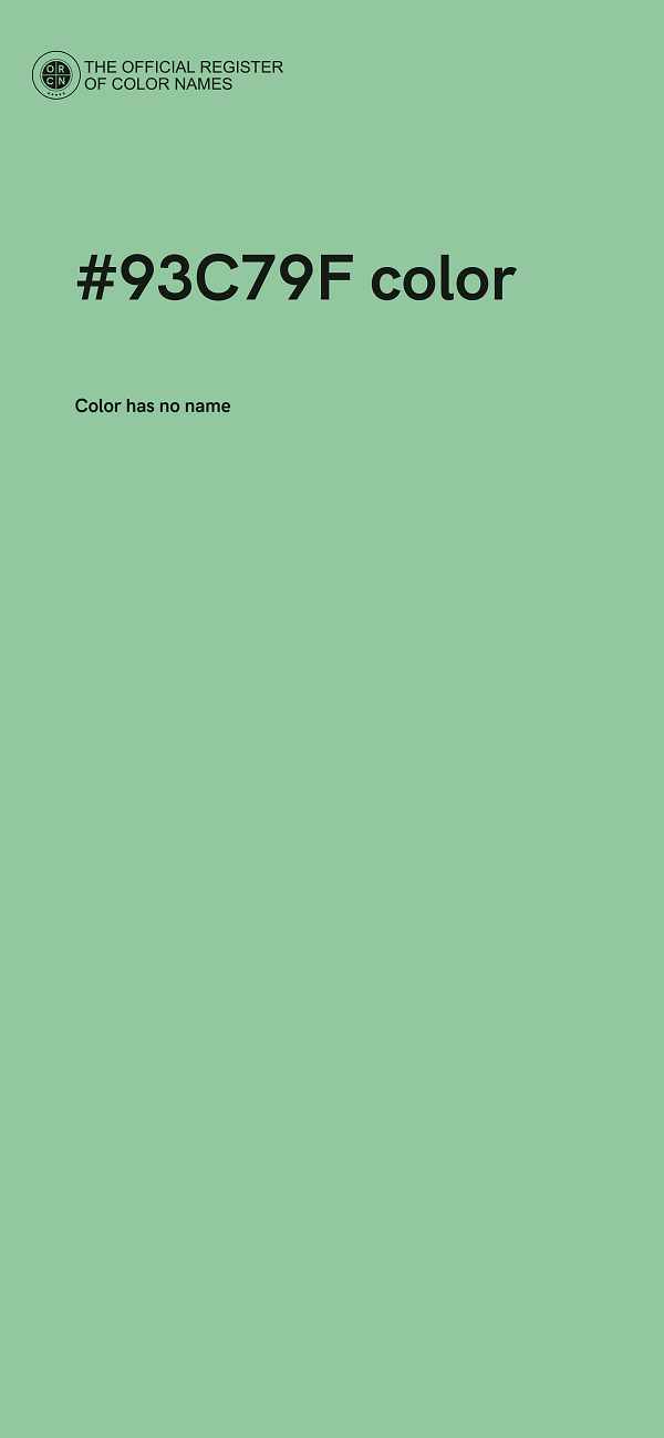 #93C79F color image