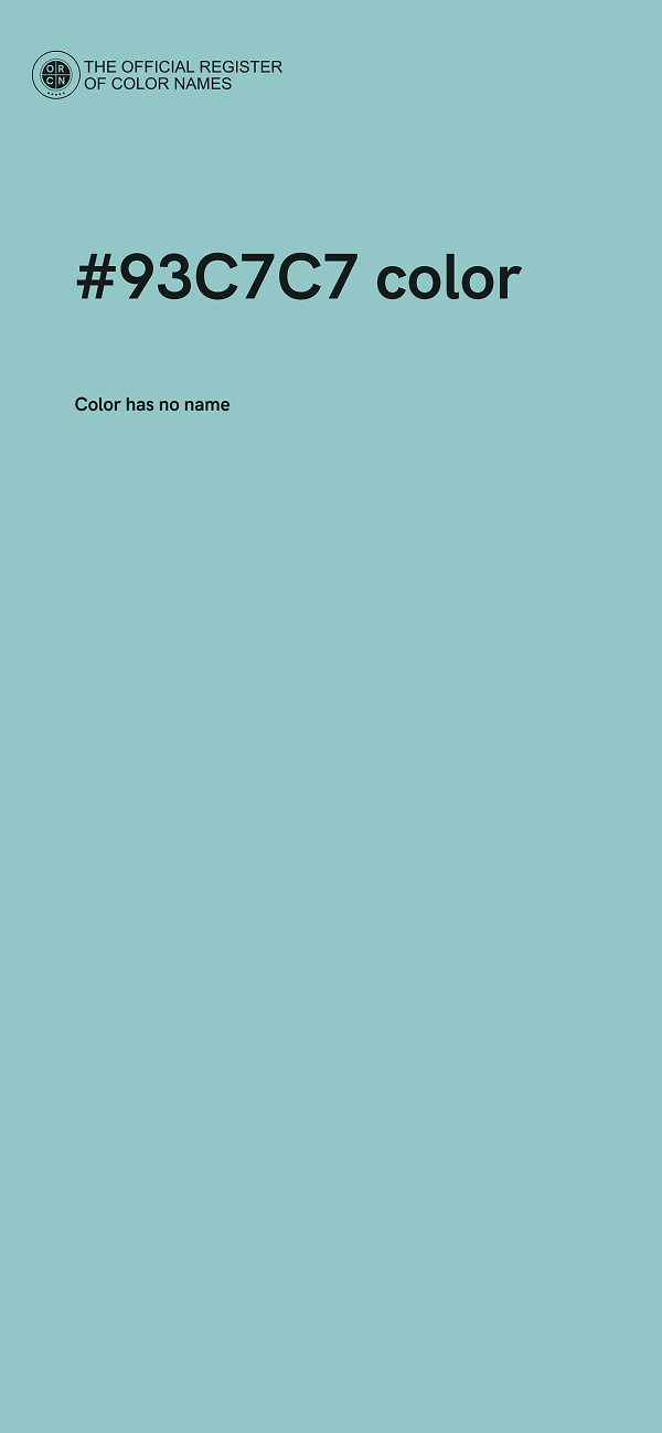 #93C7C7 color image