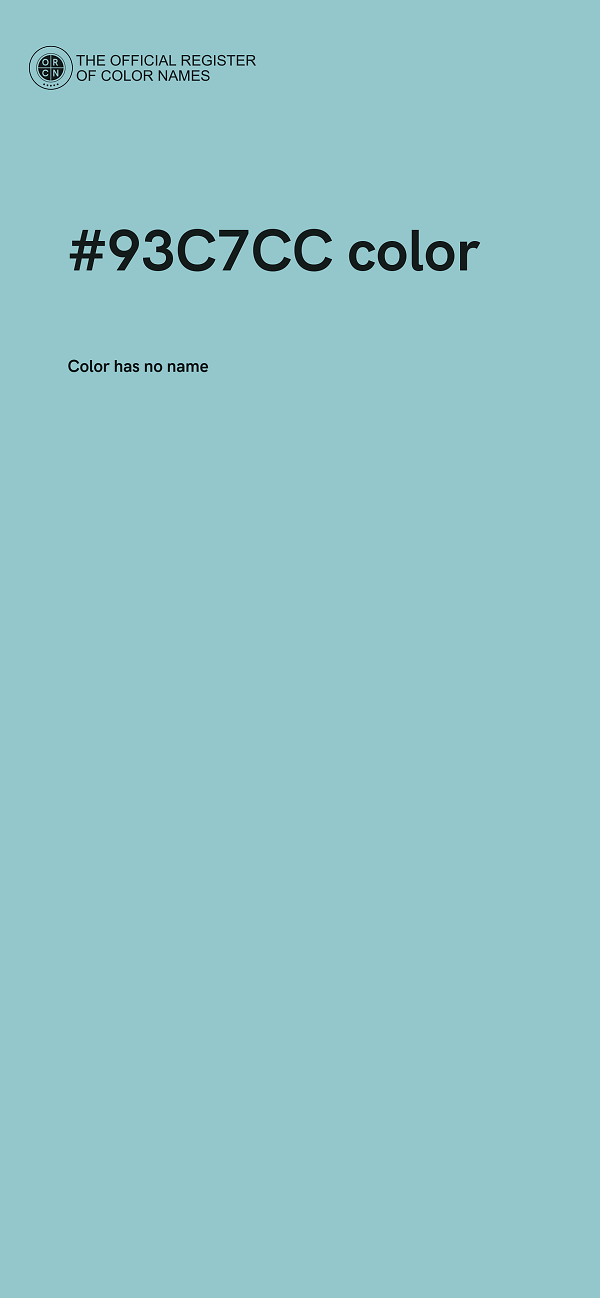 #93C7CC color image