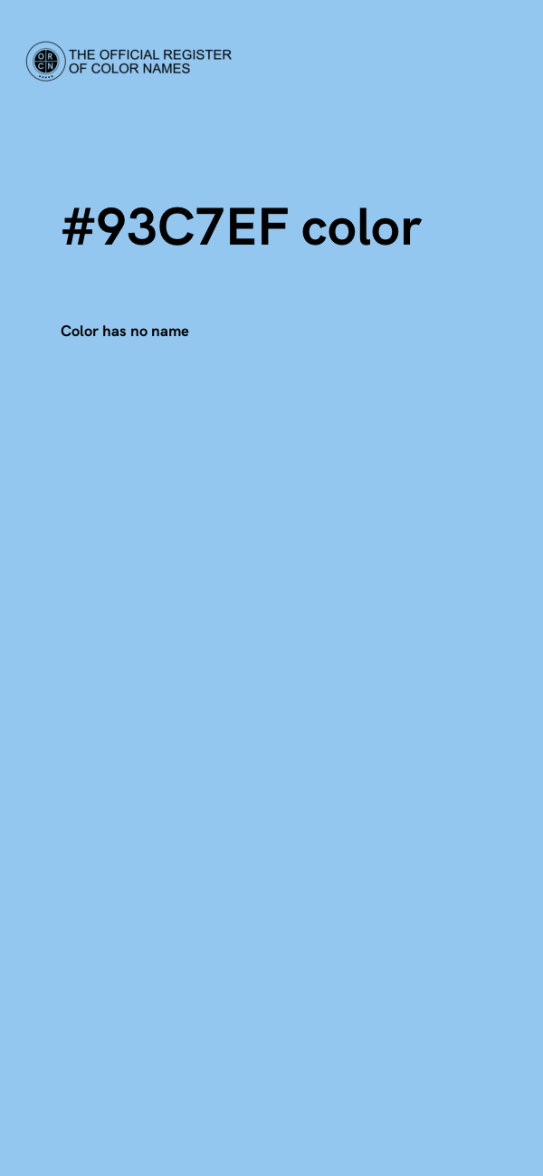 #93C7EF color image