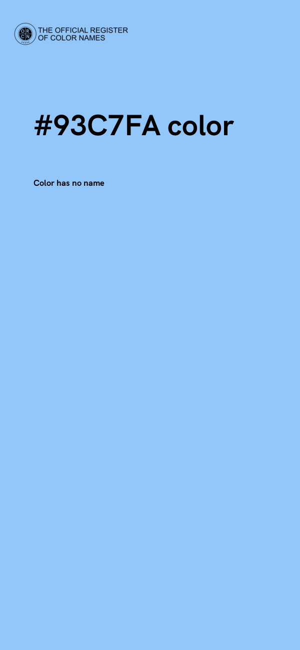 #93C7FA color image