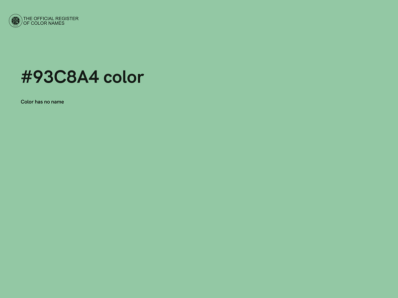 #93C8A4 color image