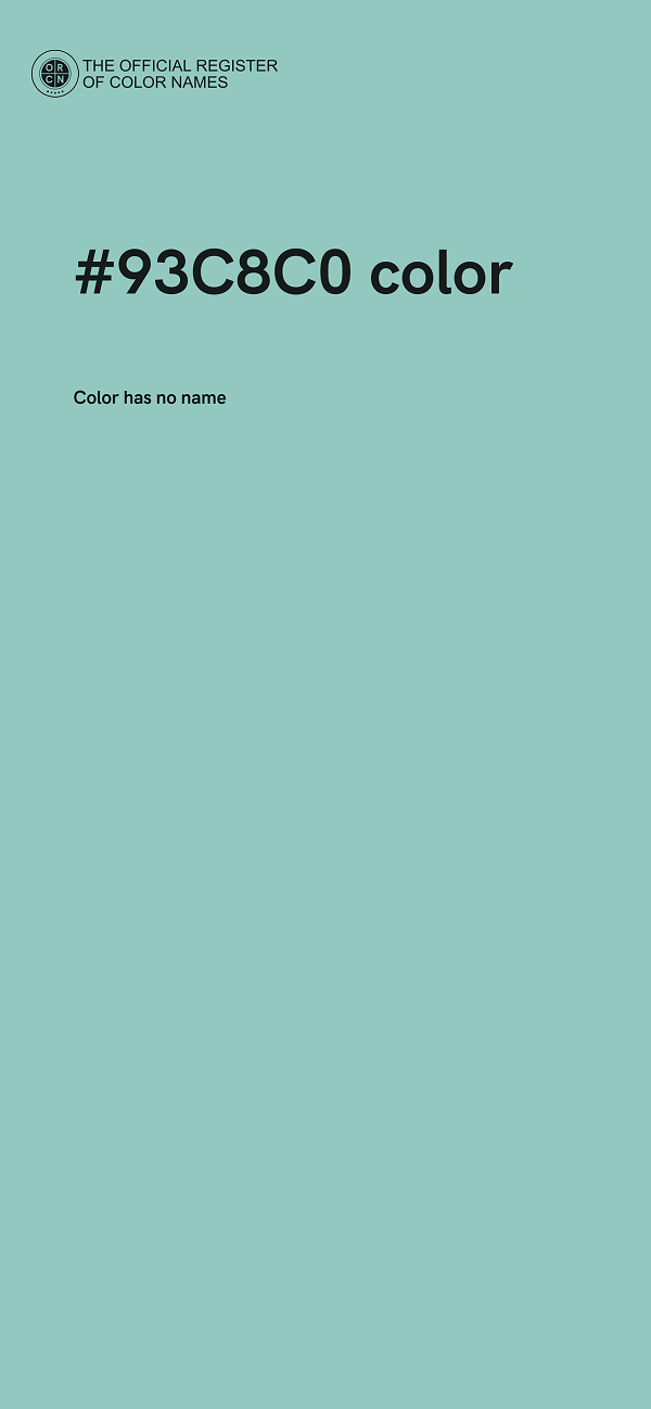 #93C8C0 color image