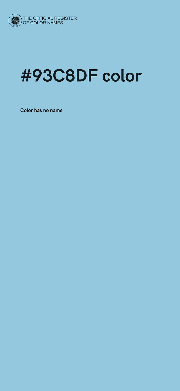 #93C8DF color image