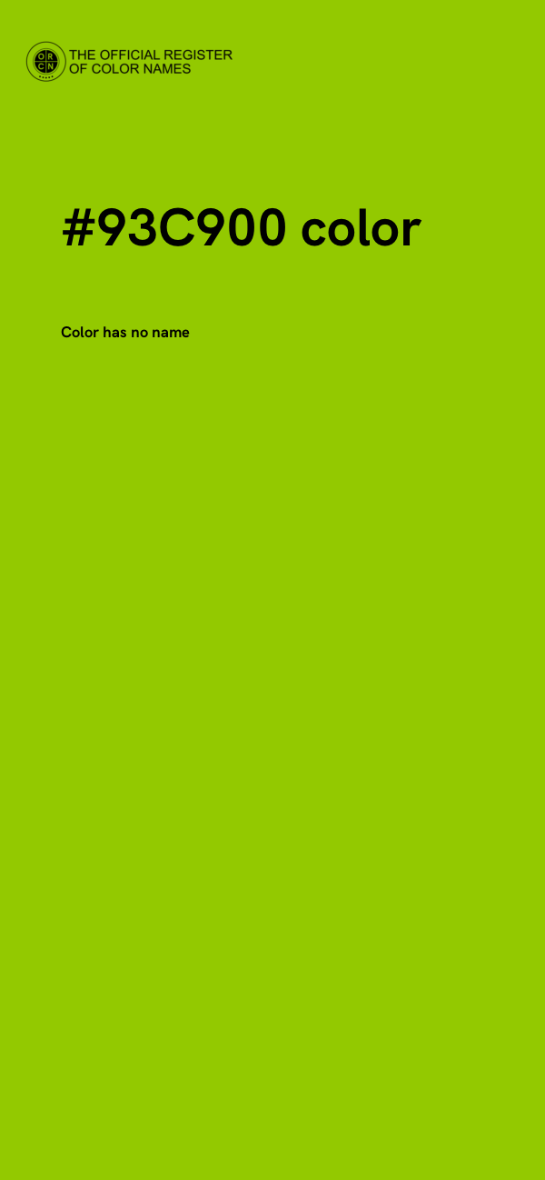 #93C900 color image