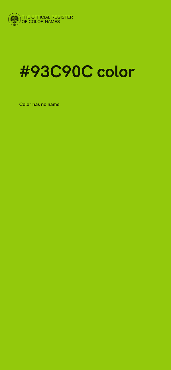 #93C90C color image