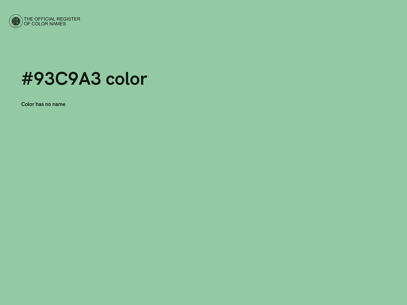 #93C9A3 color image