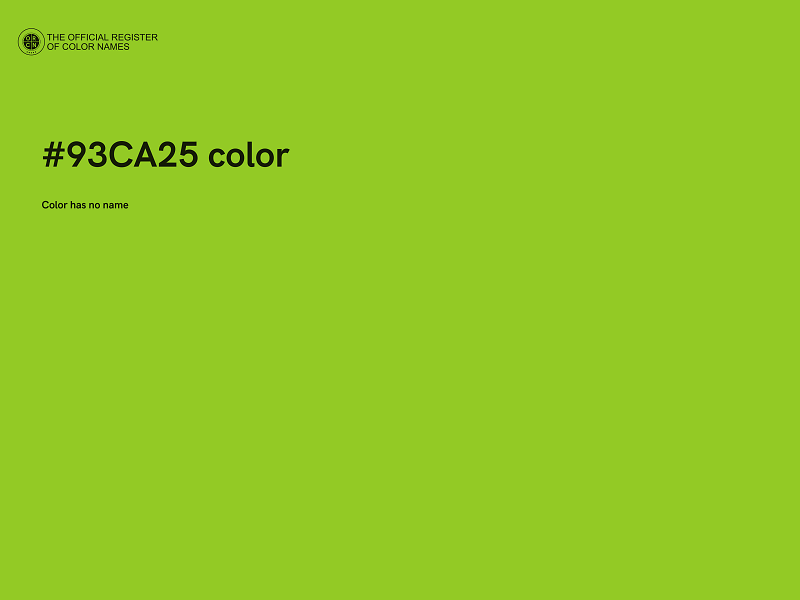 #93CA25 color image