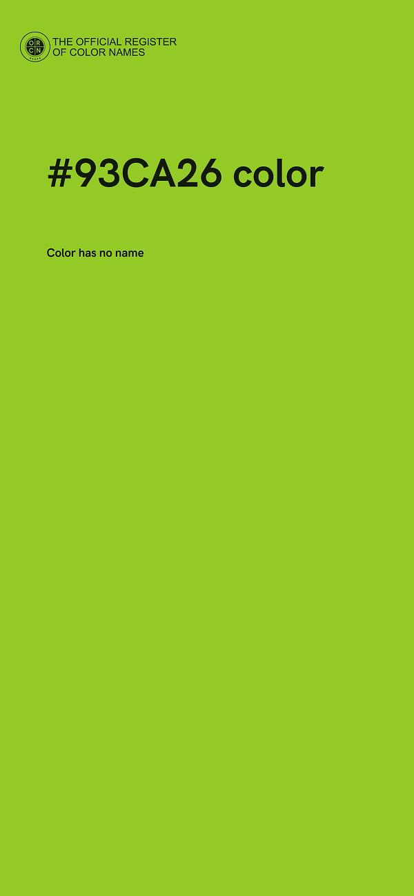 #93CA26 color image