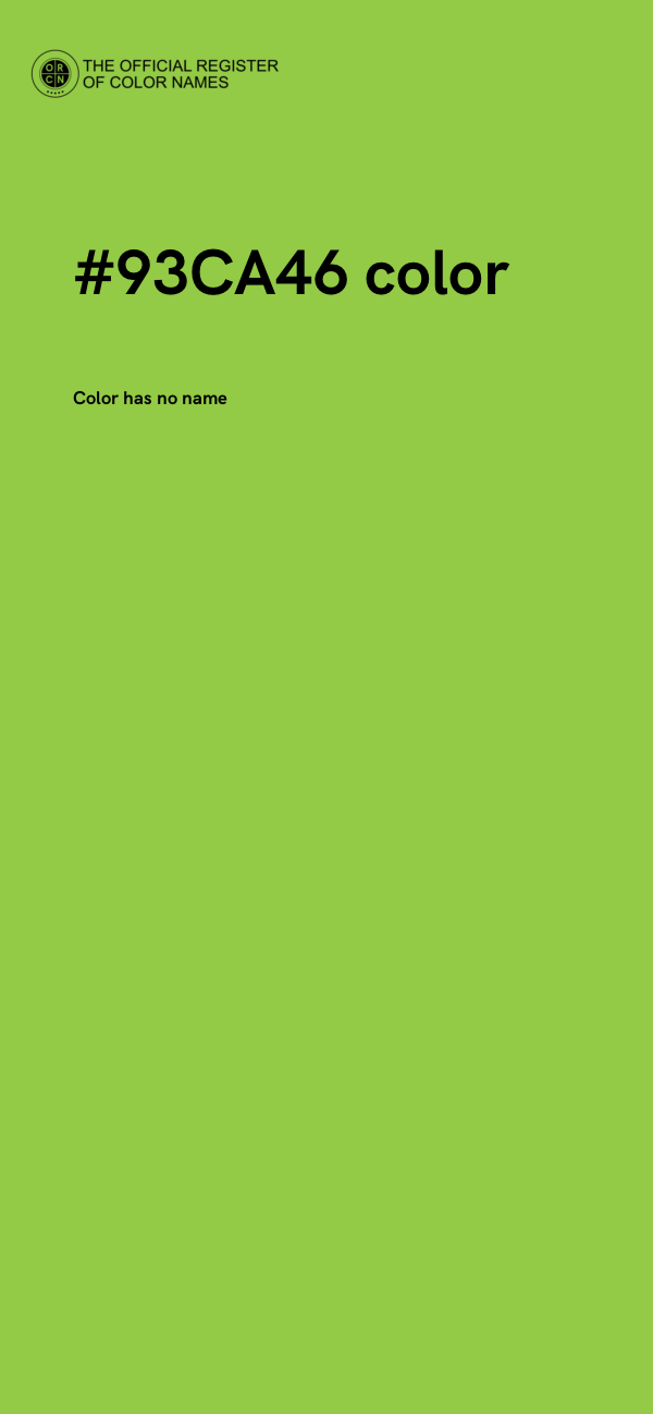 #93CA46 color image