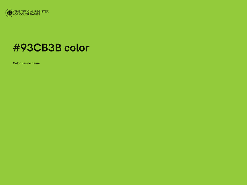 #93CB3B color image