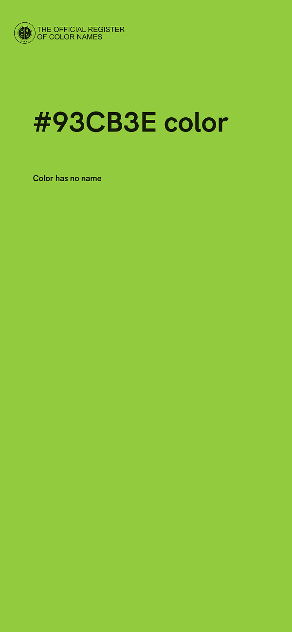 #93CB3E color image