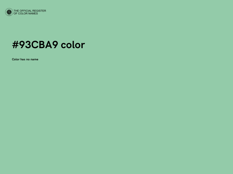 #93CBA9 color image