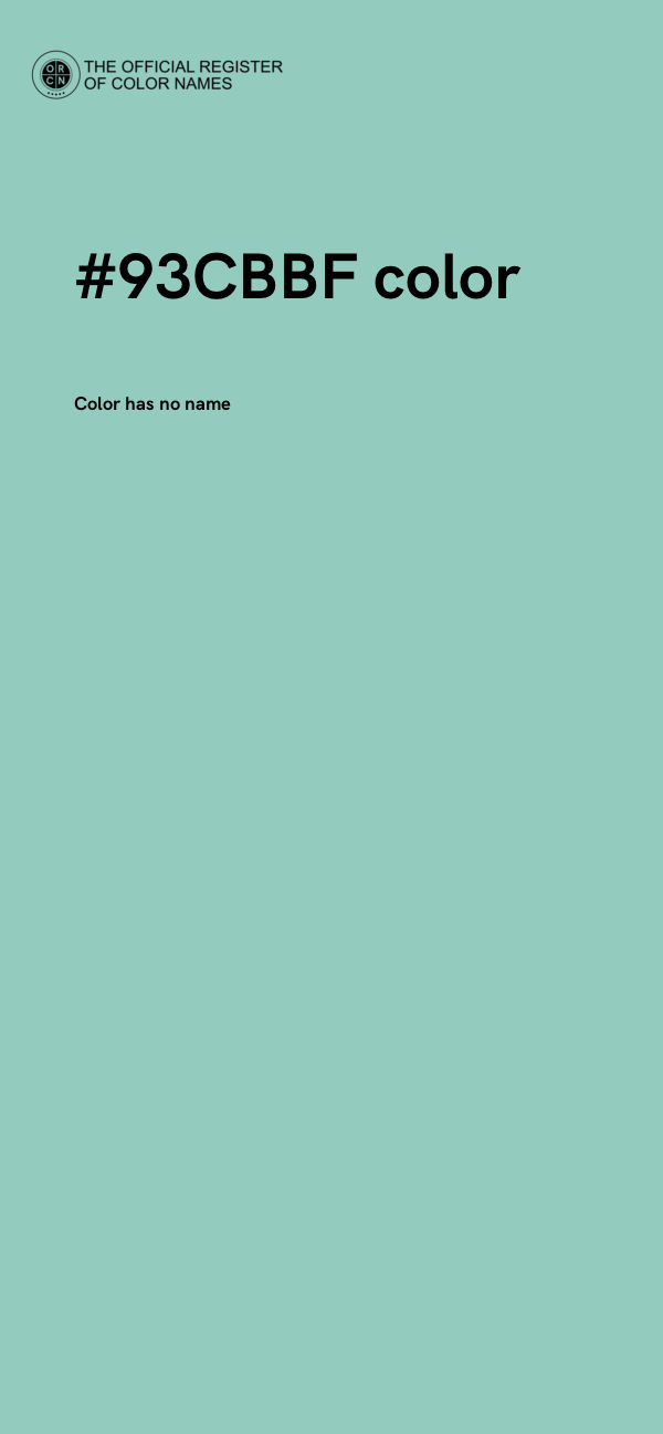 #93CBBF color image