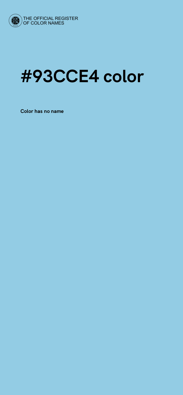 #93CCE4 color image