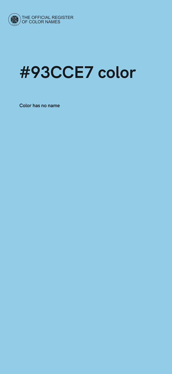 #93CCE7 color image