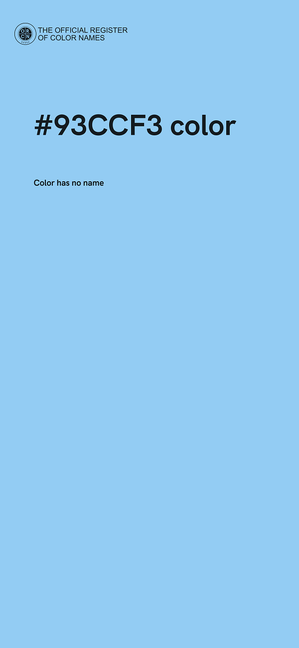 #93CCF3 color image