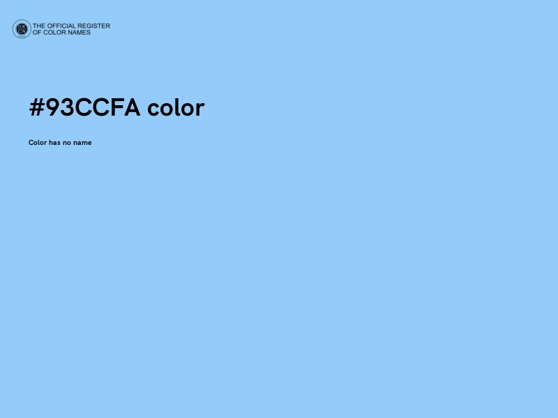 #93CCFA color image