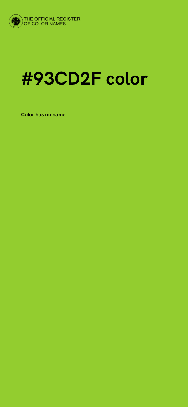 #93CD2F color image