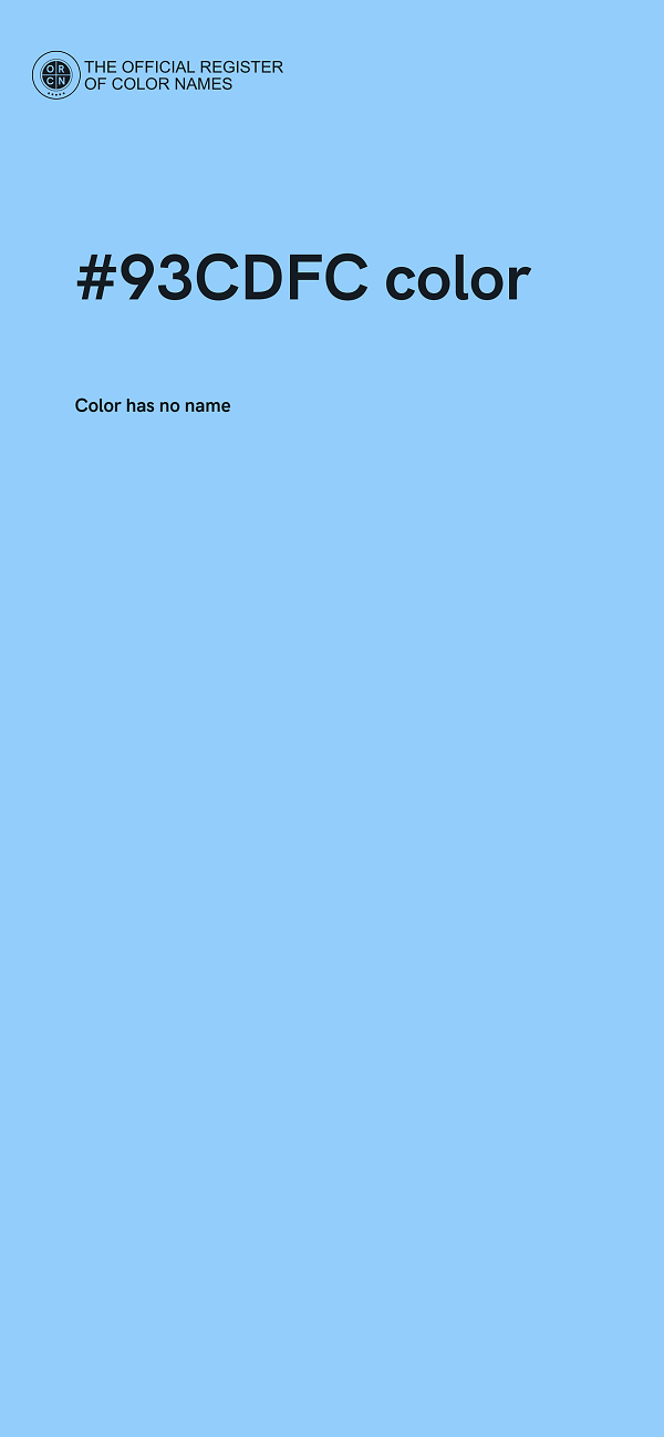 #93CDFC color image