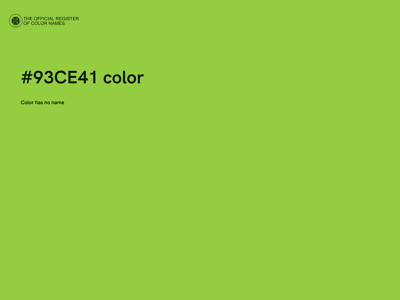 #93CE41 color image