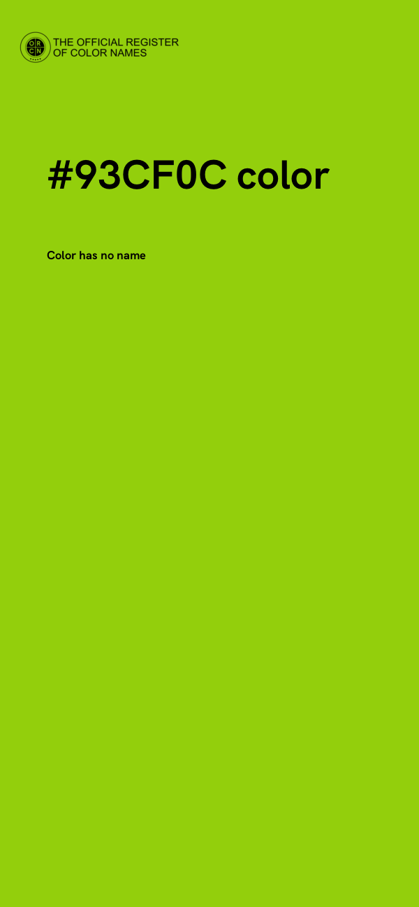 #93CF0C color image