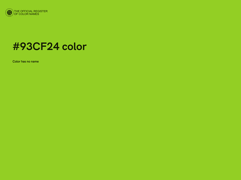 #93CF24 color image