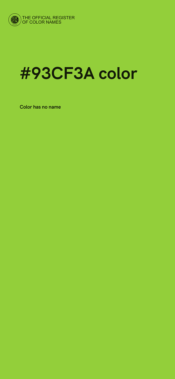 #93CF3A color image