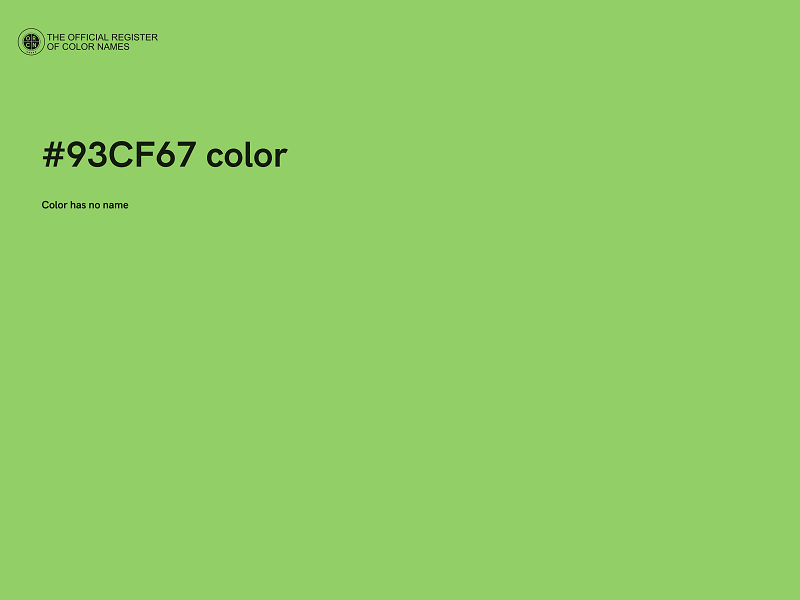#93CF67 color image