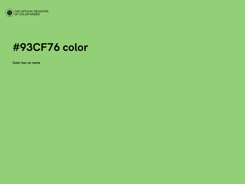 #93CF76 color image