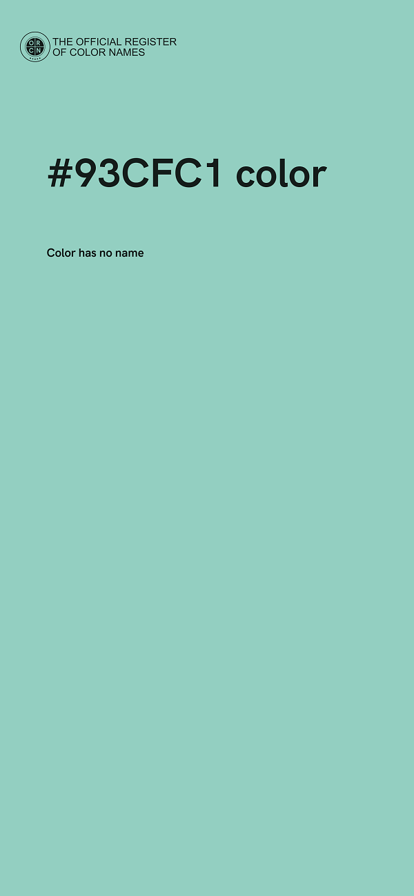 #93CFC1 color image