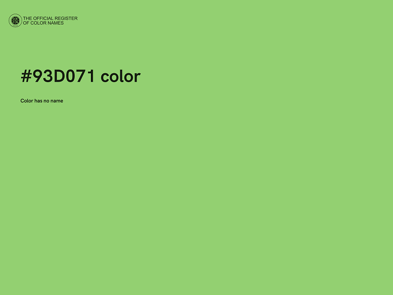 #93D071 color image